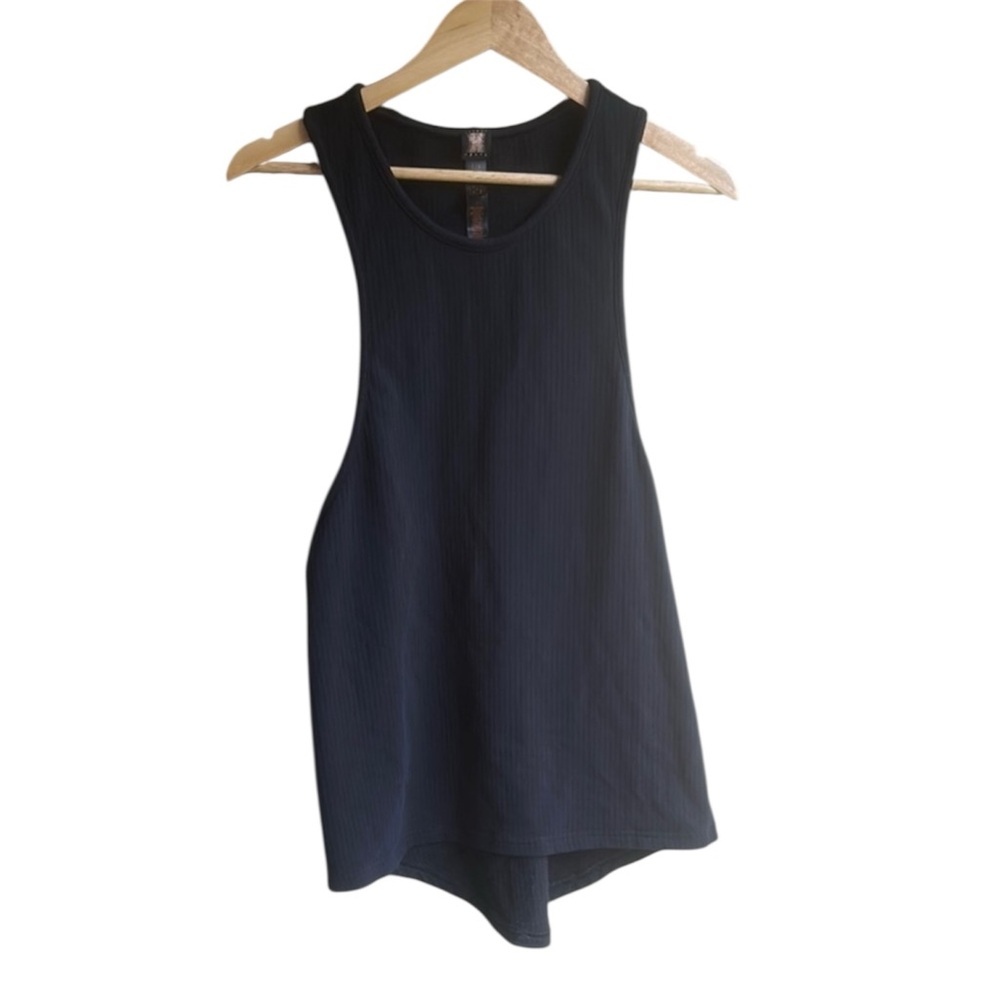 Savage X Fenty Black Sleeveless Ribbed Tank Top Small